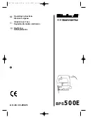 Preview for 1 page of EINHELL BPS 500E Operating Instructions Manual