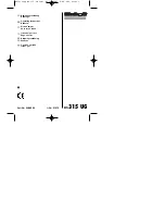 Preview for 1 page of EINHELL BS315UG Operating Instructions Manual