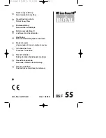 Preview for 1 page of EINHELL BSF 55 Operating Instructions Manual