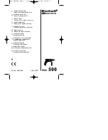 EINHELL BSM 500 Operating Instructions Manual preview