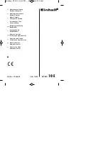 EINHELL BT-BC 10 E Operating Instructions Manual предпросмотр