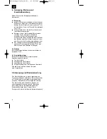 Preview for 8 page of EINHELL BT-BC 8 Operating Instructions Manual