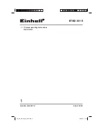 EINHELL BT-BD 801 E Original Operating Instructions preview