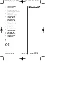 Preview for 1 page of EINHELL BT-BG 175 Operating Instructions Manual