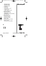 Предварительный просмотр 1 страницы EINHELL BT-CD 10,8/2 Li Operating Instructions Manual