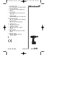 Предварительный просмотр 1 страницы EINHELL BT-CD 24 I Operating Instructions Manual