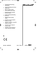 EINHELL BT-EH 500 Original Operating Instructions preview