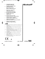 EINHELL BT-GW 150 Original Operating Instructions preview