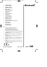 EINHELL BT-HP 160 Operating Instructions Manual предпросмотр