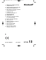 Предварительный просмотр 1 страницы EINHELL BT-HS 12 Operating And Maintenance Instructions Manual