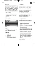 Предварительный просмотр 5 страницы EINHELL BT-HS 12 Operating And Maintenance Instructions Manual