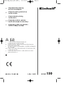 EINHELL BT-IW 150 Original Operating Instructions preview