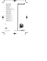 EINHELL BT-JS 650 E Operating Instructions Manual preview