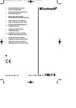 EINHELL BT-LC 700/1 D Original Operating Instructions preview