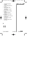 Предварительный просмотр 1 страницы EINHELL BT-SB 200 Original Operating Instructions