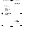 EINHELL BWS 125/850-1 Operating Instructions Manual предпросмотр