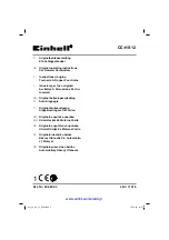 EINHELL CC-HS 12 Original Operating Instructions preview