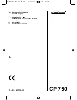 Preview for 1 page of EINHELL CP 750 Operating Instructions Manual