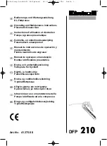 EINHELL DFP 210 Operating And Maintenance Instructions Manual предпросмотр