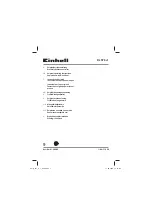 EINHELL DLST 9+1 Original Operating Instructions предпросмотр