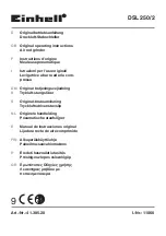 EINHELL DSL 250/2 Original Operating Instructions preview