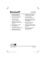 EINHELL DSS 260/2 Operating Instructions Manual preview