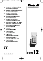 Preview for 1 page of EINHELL ECS 12 Installation And Operating Instructions Manual