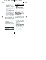 Preview for 31 page of EINHELL ELS 2000 Operating Instructions Manual