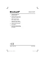 Предварительный просмотр 1 страницы EINHELL GC-LC 1815 T Operating Instructions Manual