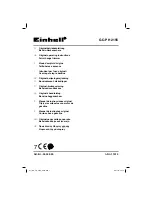 Предварительный просмотр 1 страницы EINHELL GC-PH 2155 Original Operating Instructions