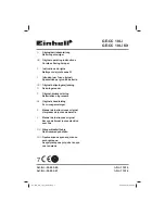 EINHELL GE-CC 18 Li Original Operating Instructions предпросмотр