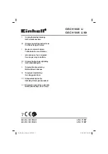 Preview for 1 page of EINHELL GE-CH 1846 Li Original Operating Instructions