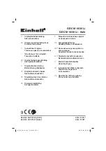 EINHELL GE-CM 18/30 Li - Solo Original Operating Instructions preview