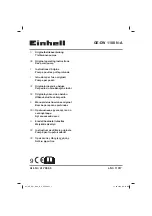 EINHELL GE-DW 1100 N-A Original Operating Instructions предпросмотр