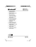 EINHELL GE-EM 1233 Operating Instructions Manual preview