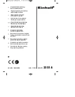 EINHELL GE-PH 2555 A Original Operating Instructions предпросмотр