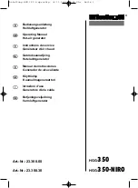 Preview for 1 page of EINHELL GG 350 Operating Manual