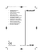 EINHELL GH-BC 30 AS Original Operating Instructions предпросмотр