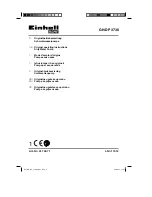 EINHELL GH-DP 3730 Original Operating Instructions предпросмотр