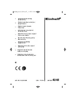 EINHELL GH-EH 4245 Original Operating Instructions preview