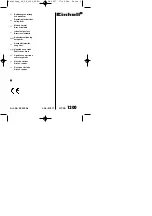 Preview for 4 page of EINHELL GT-SA 1200 Operating Instructions Manual