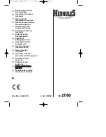 EINHELL Herkules SE 2100 Operating Instructions Manual предпросмотр