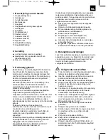 Preview for 21 page of EINHELL KGS 205 Operating Instructions Manual