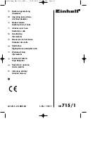 EINHELL MR 715/1 Operating Instructions Manual preview