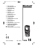 EINHELL NDM 15 Operating Instructions Manual предпросмотр