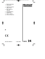 Preview for 1 page of EINHELL NHS 24 Operating Instructions Manual