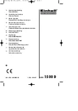 Предварительный просмотр 1 страницы EINHELL NKH 1500 D Operating Instructions Manual