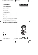 EINHELL NKL 90/4 Operating Instructions Manual предпросмотр