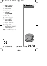 EINHELL NLW 90/2 Operating Instructions Manual preview