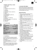 Preview for 7 page of EINHELL OF-G 1100E Operating Instructions Manual